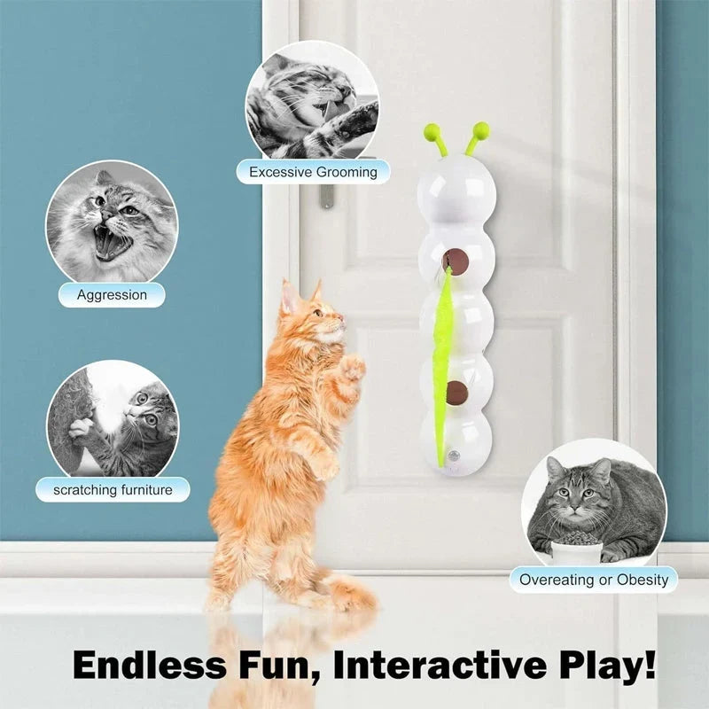 Interactive Electric Caterpillar Cat Toy